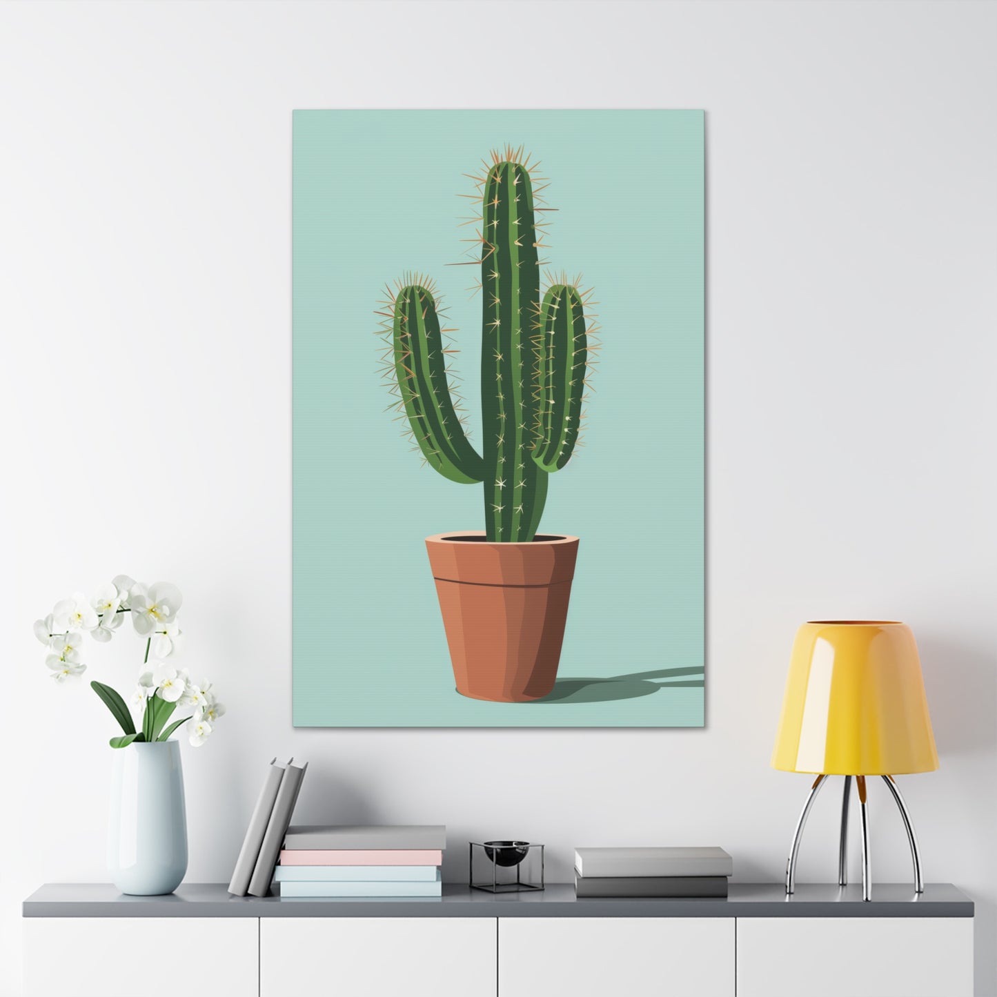 Cactus Plant - Illustration Canvas Gallery Wraps