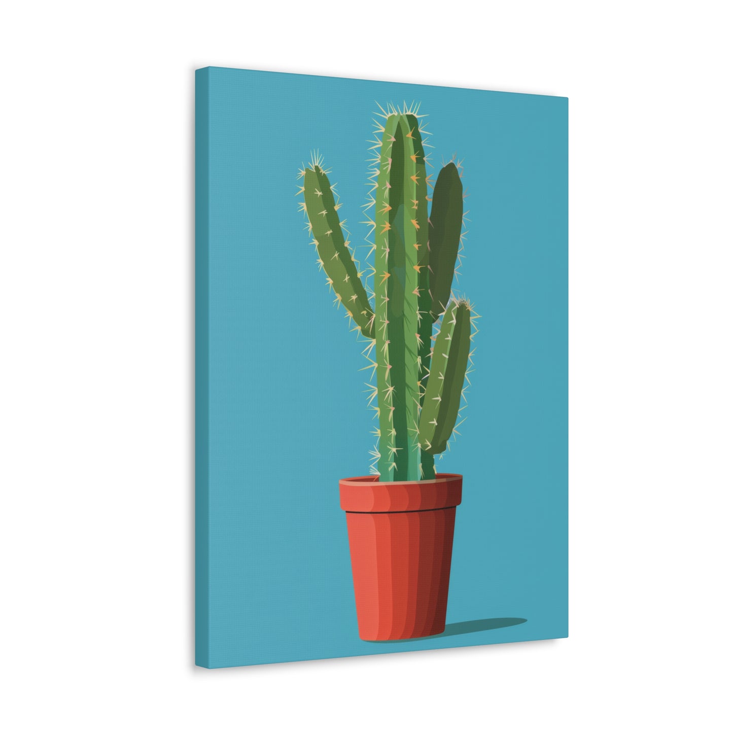 Cactus Plant - Illustration Canvas Gallery Wraps