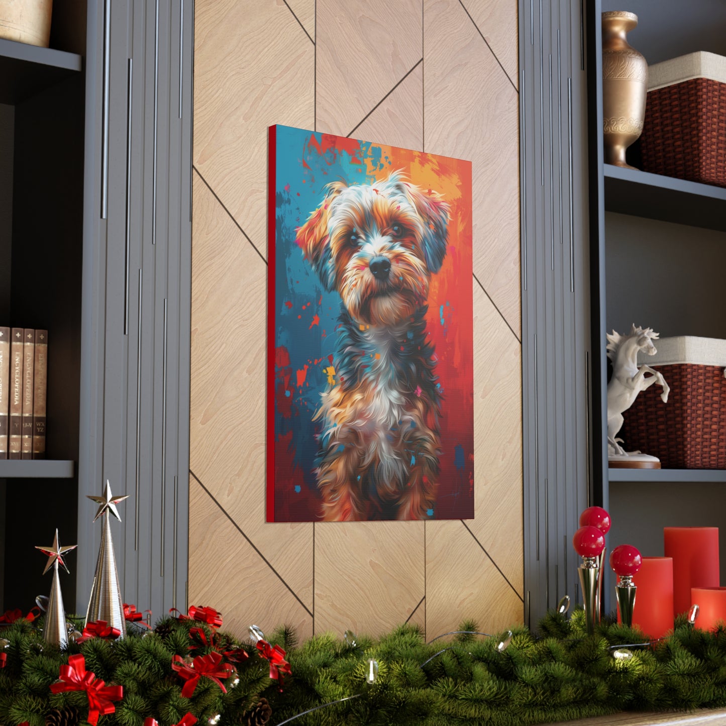 Terrier Dog - Illustration Canvas Gallery Wraps