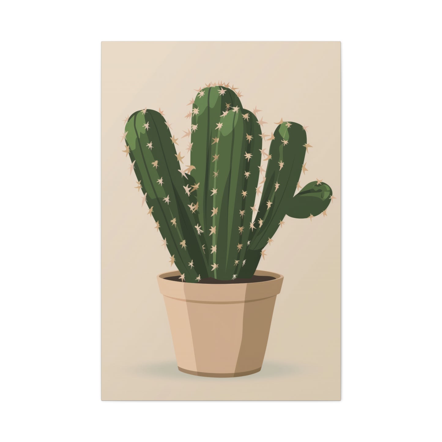 Cactus Plant - Illustration Canvas Gallery Wraps