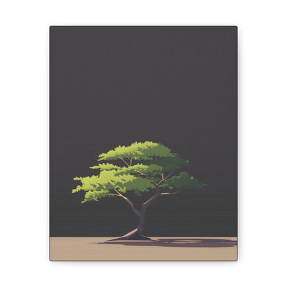 Bonsai Tree - Illustration Canvas Gallery Wraps