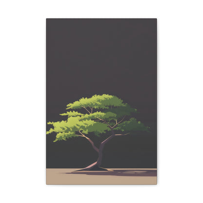 Bonsai Tree - Illustration Canvas Gallery Wraps