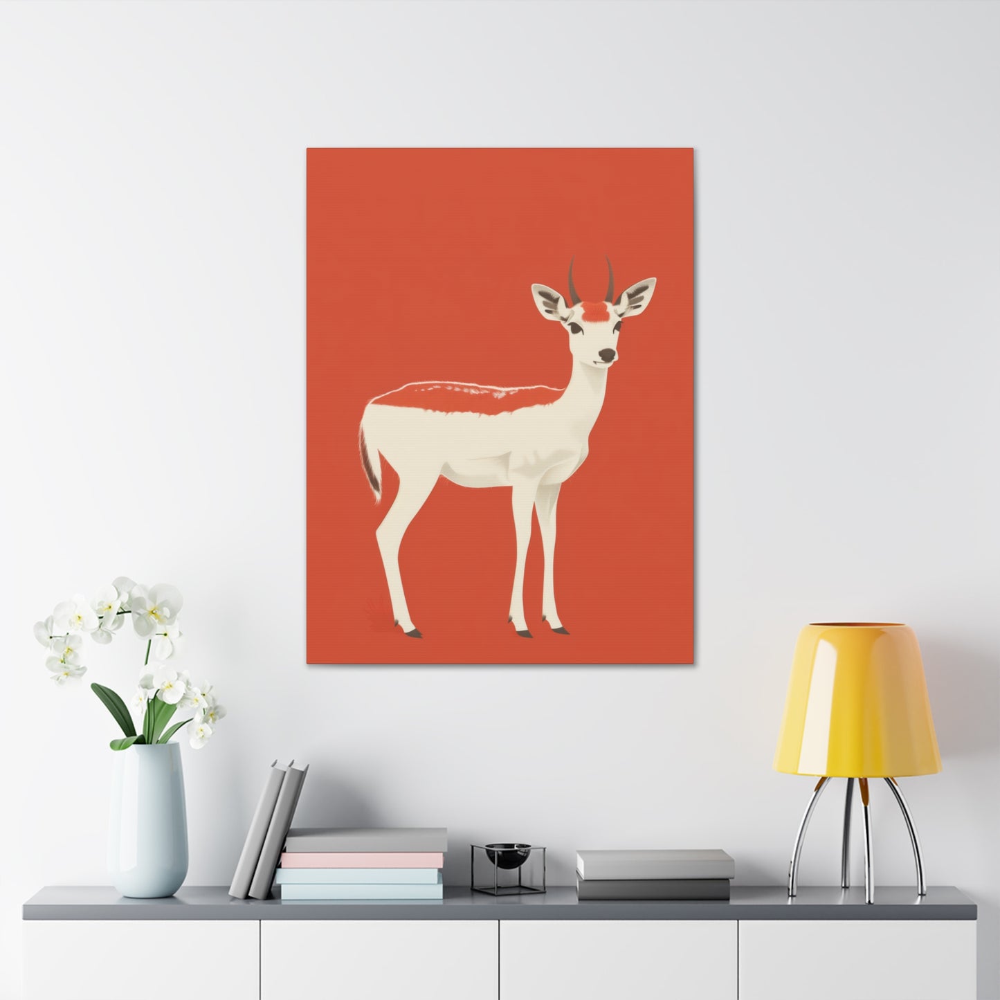 Deer Digital Illustration Canvas Gallery Wraps