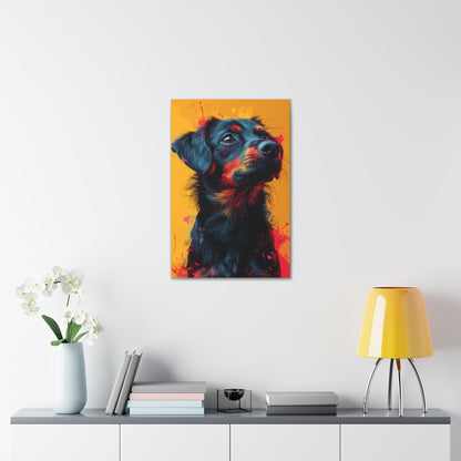 Labrador Dog - Abstract Illustration Canvas Gallery Wraps