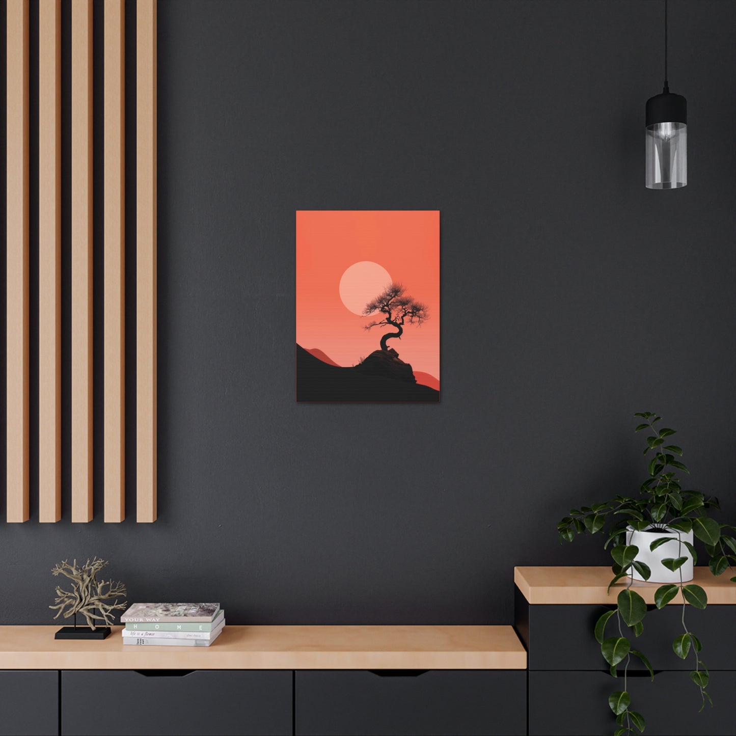 Bonsai Tree - Illustration Canvas Gallery Wraps