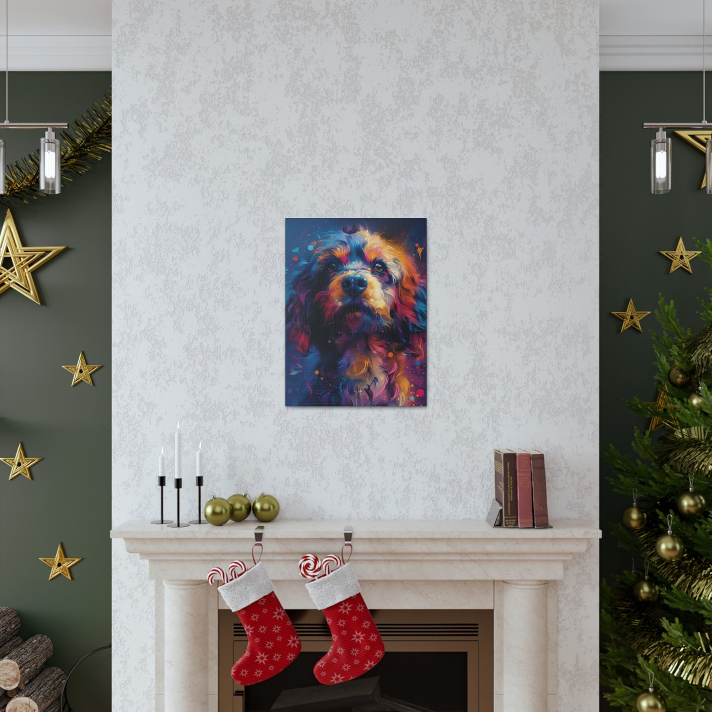 Terrier Dog - Illustration Canvas Gallery Wraps