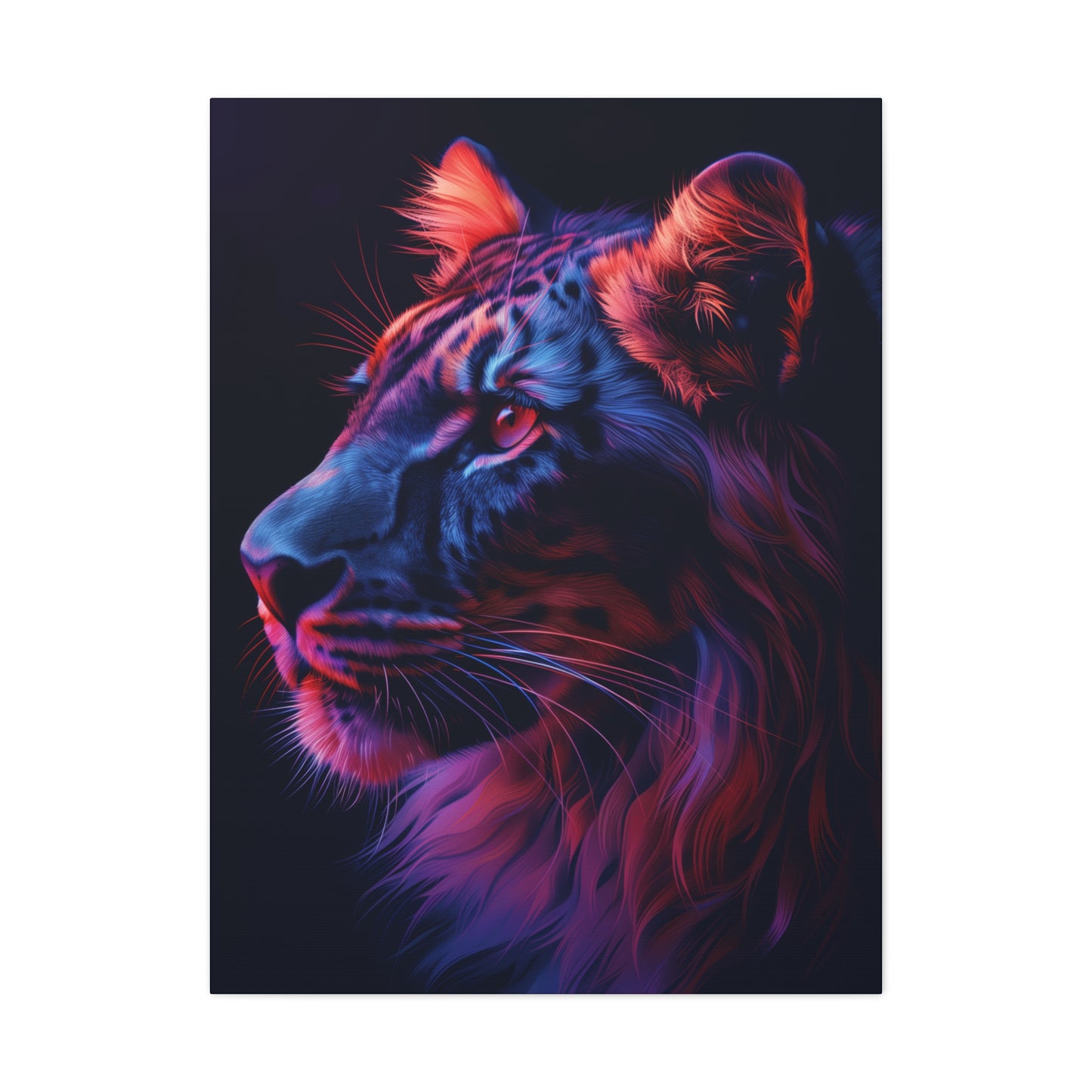 Lion - Illustration  Canvas Gallery Wraps