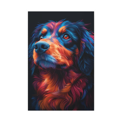 Retriever Dog - Illustration Canvas Gallery Wraps