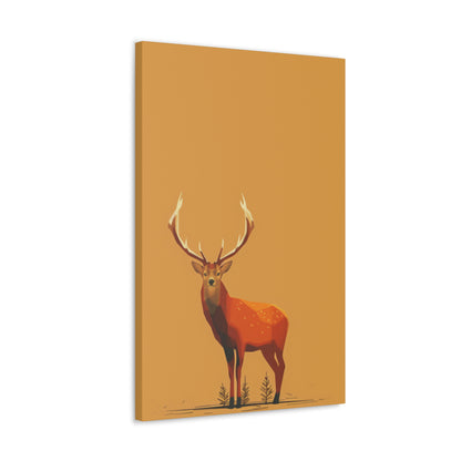 Reindeer Digital Illustration Canvas Gallery Wraps