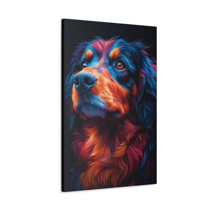 Retriever Dog - Illustration Canvas Gallery Wraps