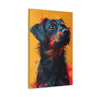 Labrador Dog - Abstract Illustration Canvas Gallery Wraps