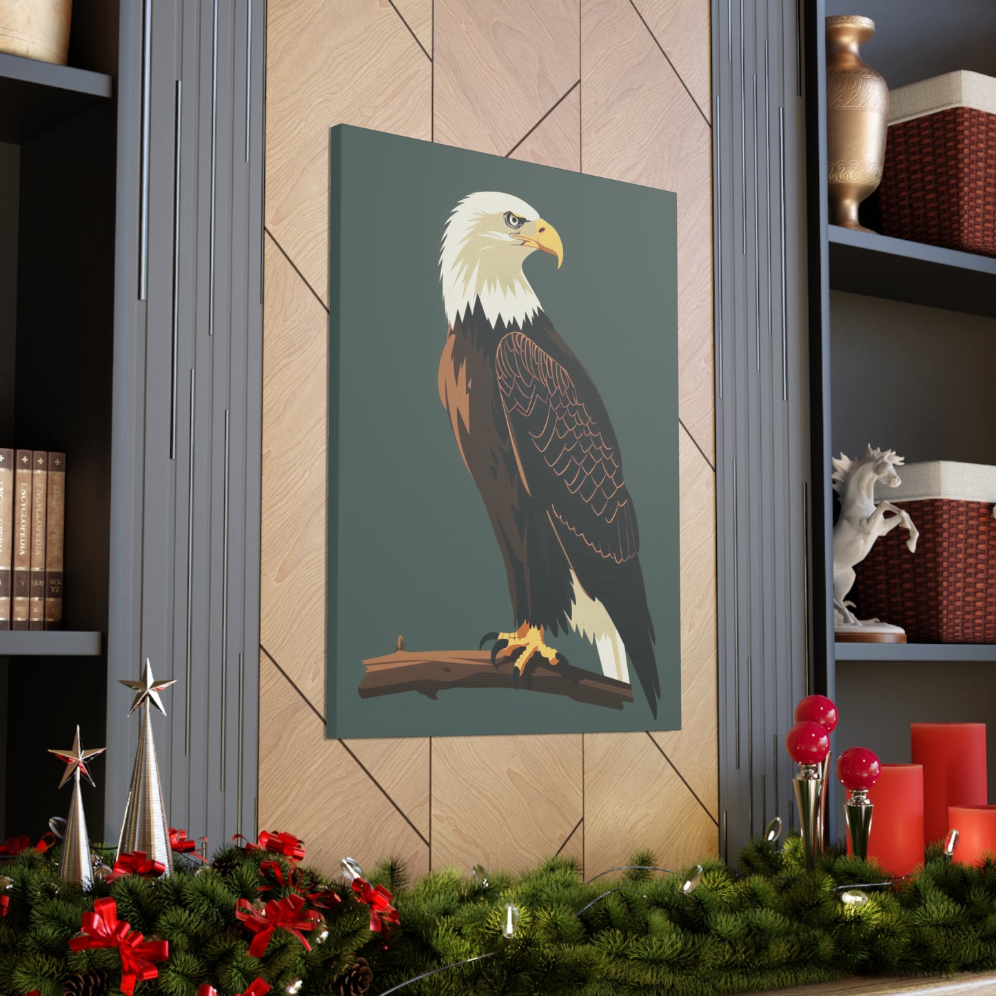 Eagle Digital Illustration Canvas Gallery Wraps