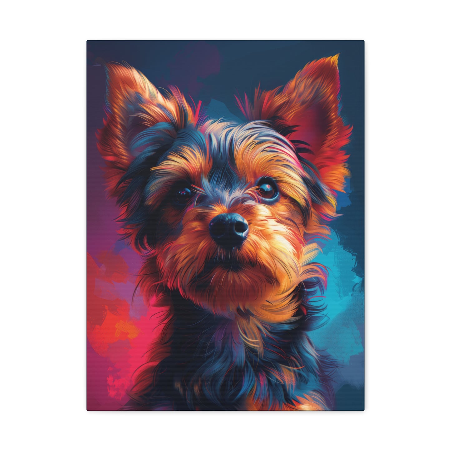 Terrier Dog - Abstract Illustration Canvas Gallery Wraps