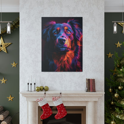 Labrador Dog - Abstract Illustration Canvas Gallery Wraps