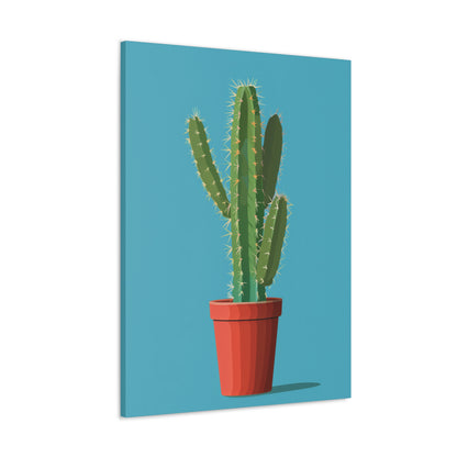 Cactus Plant - Illustration Canvas Gallery Wraps