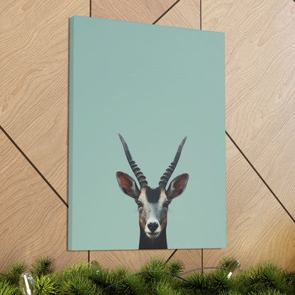 Antelope with Antlers Digital Illustration Canvas Gallery Wraps