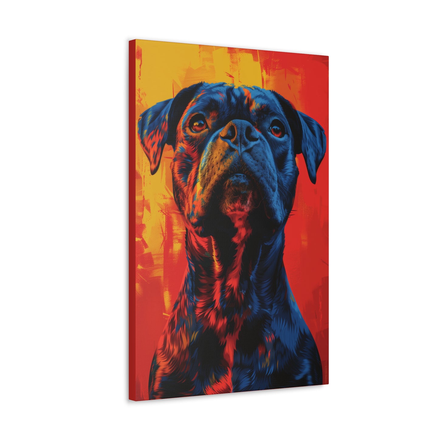 American Pit Bull Terrier - Abstract Illustration Canvas Gallery Wraps