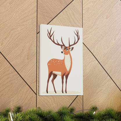 Deer - Digital Illustration Canvas Gallery Wraps