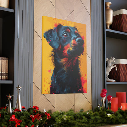 Labrador Dog - Abstract Illustration Canvas Gallery Wraps