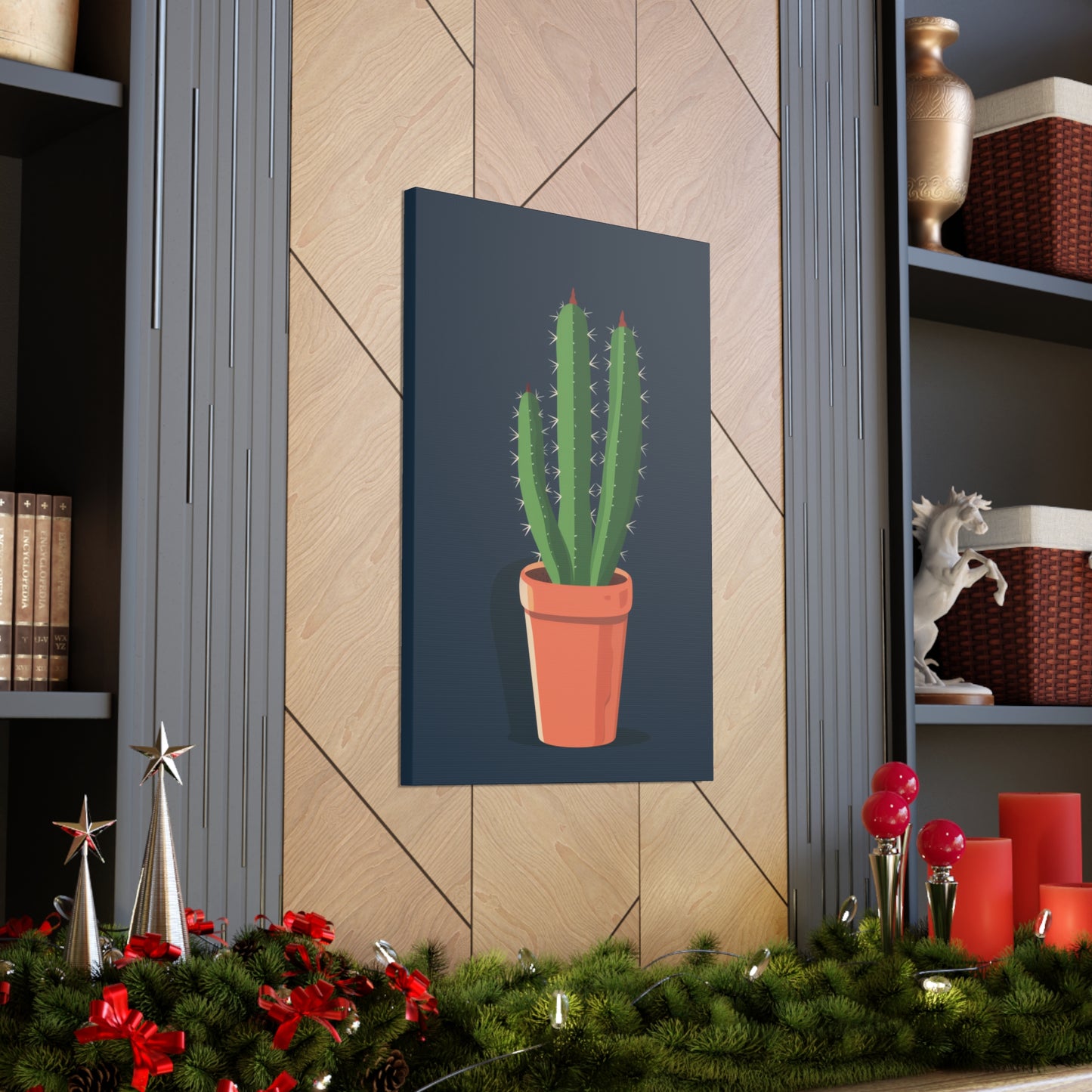 Cactus Plant - Illustration Canvas Gallery Wraps