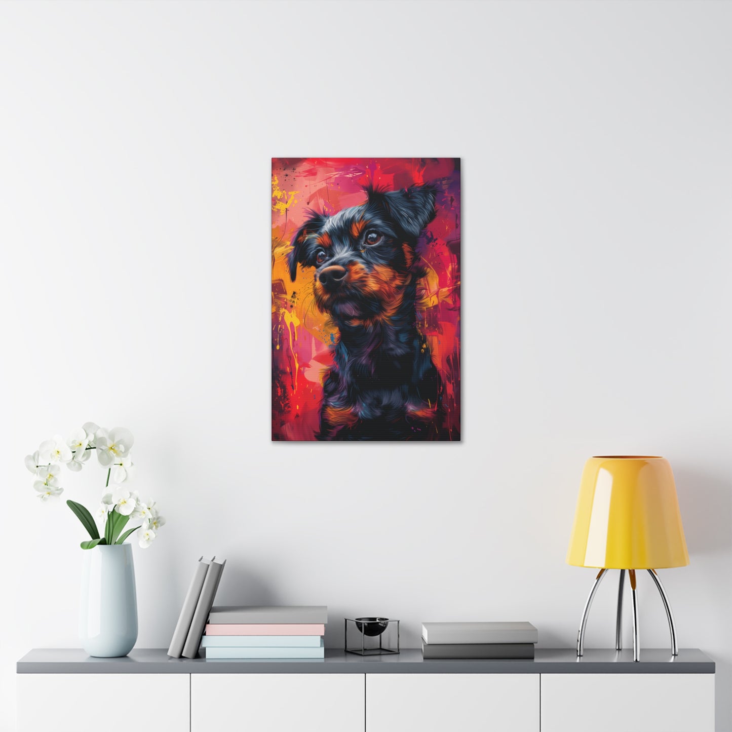 Terrier Dog - Illustration Canvas Gallery Wraps