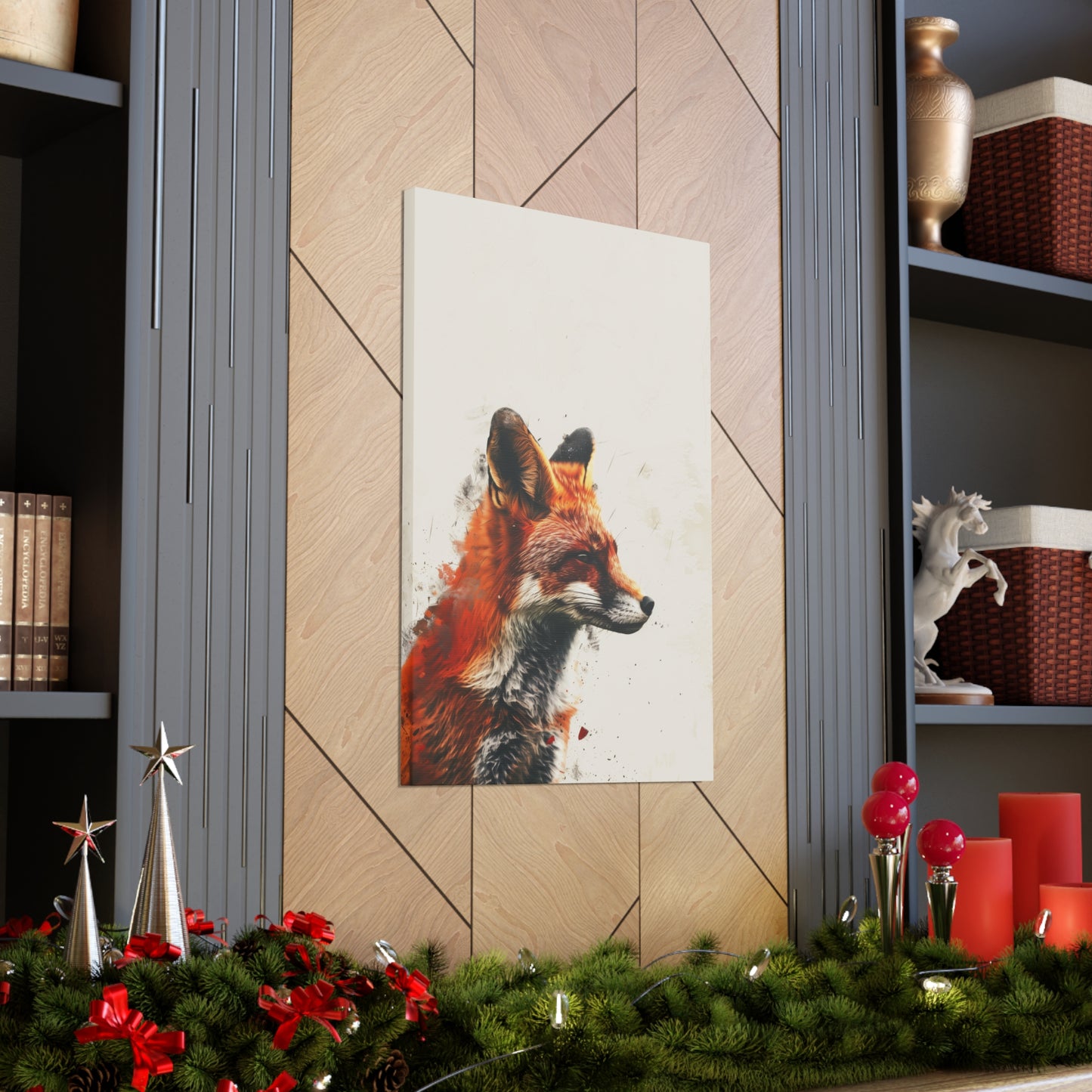 Fox Digital Illustration Canvas Gallery Wraps