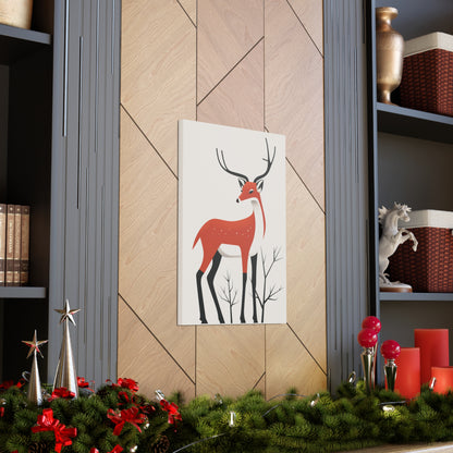 deer Digital Illustration Canvas Gallery Wraps