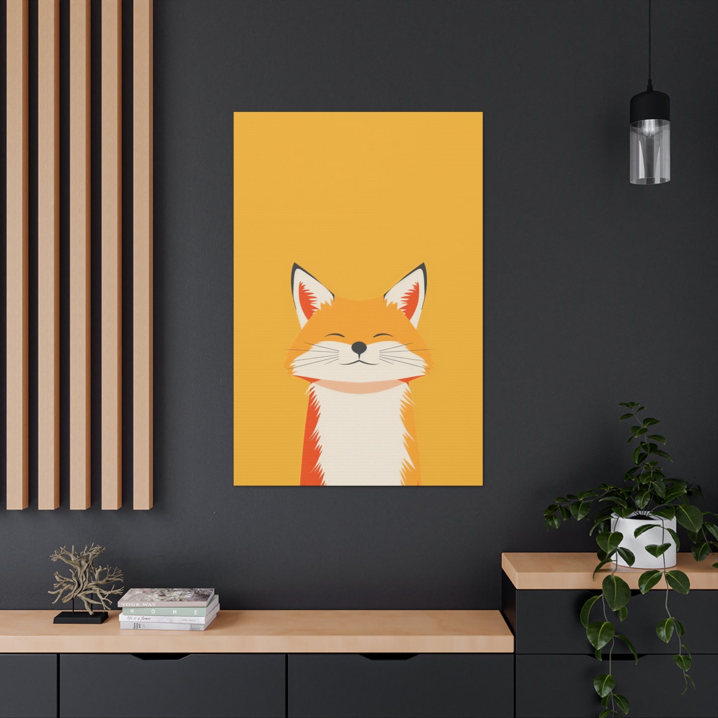 Fox Digital Illustration Canvas Gallery Wraps