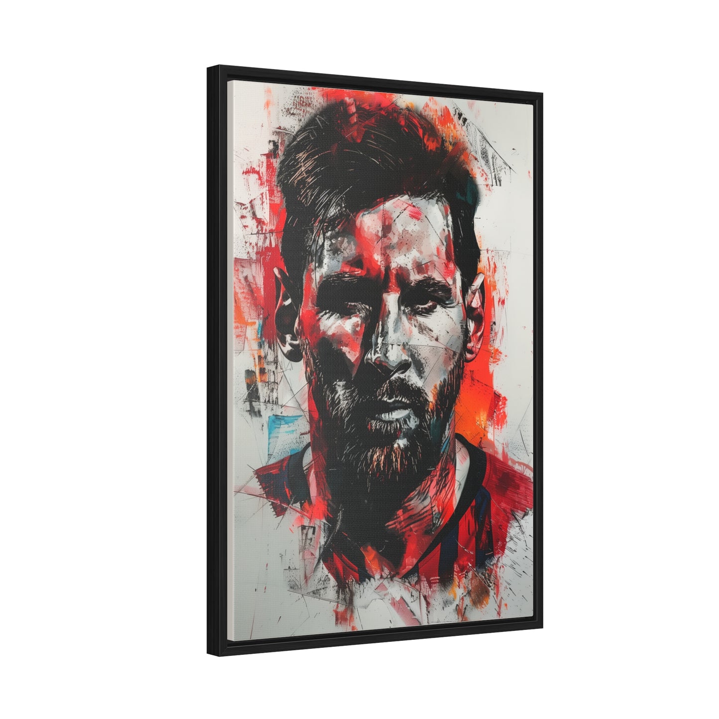 Lionel Messi Abstract Illustration - Canvas Print with frames