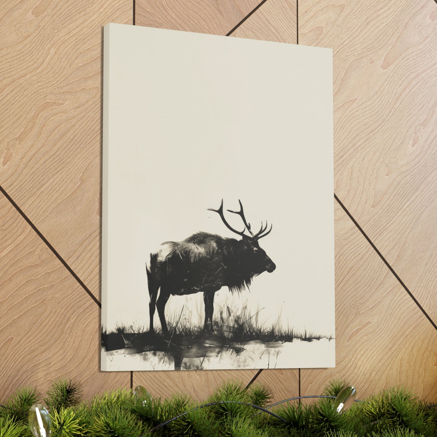 Moose Digital Illustration Canvas Gallery Wraps