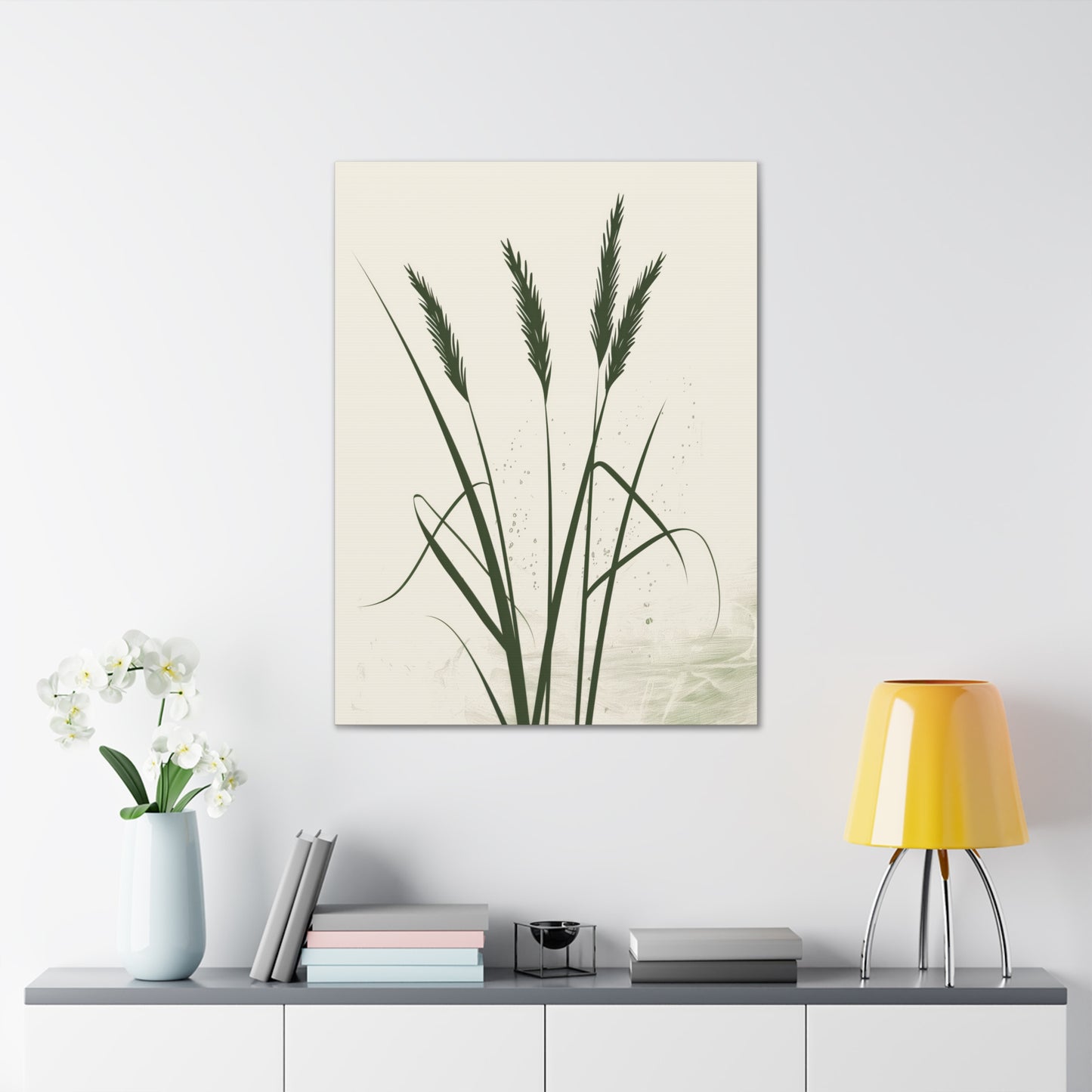 Grass Plant - Illustration Canvas Gallery Wraps