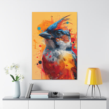 Bird - Abstract Illustration Canvas Gallery Wraps