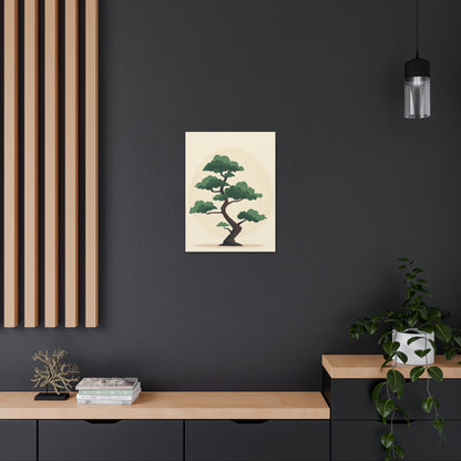 Bonsai Tree - Illustration Canvas Gallery Wraps