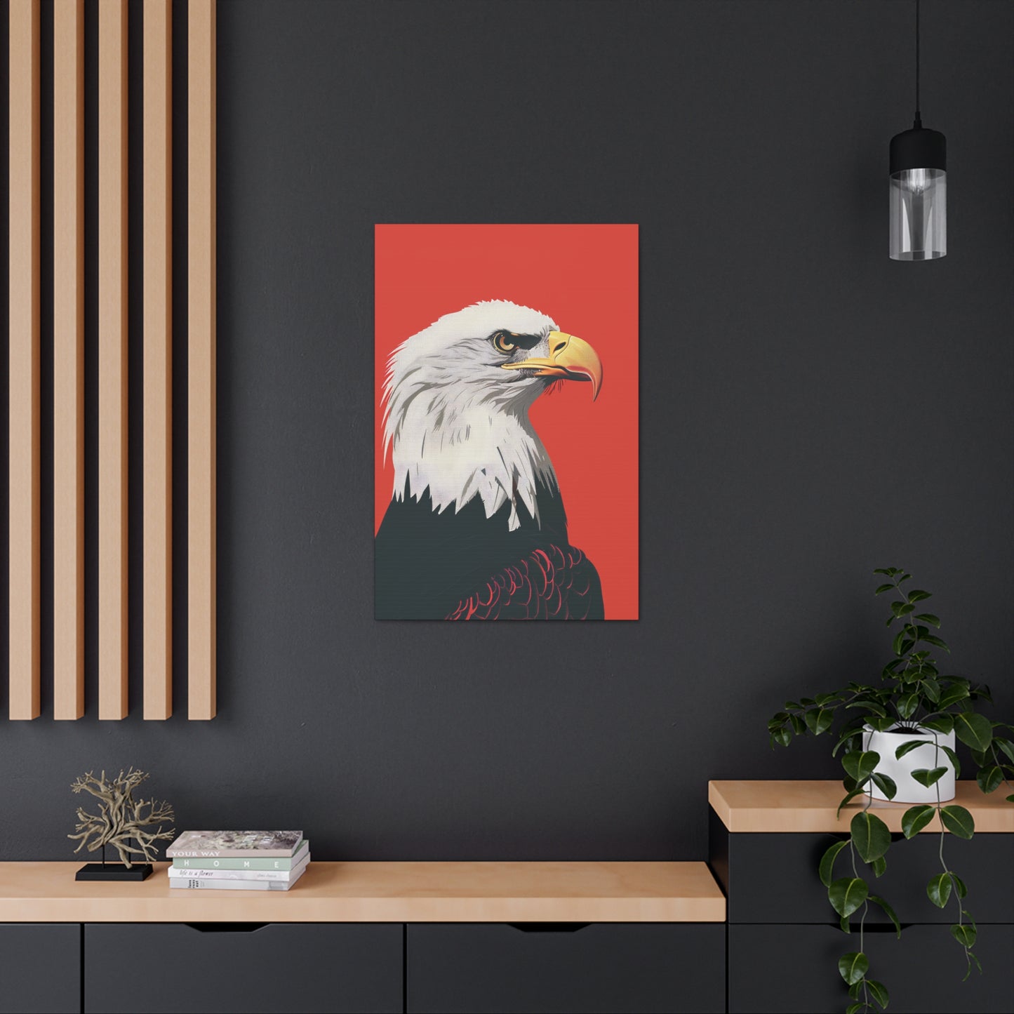 Bald Eagle Digital Illustration Canvas Gallery Wraps