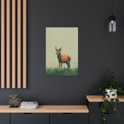 Reindeer Digital Illustration Canvas Gallery Wraps