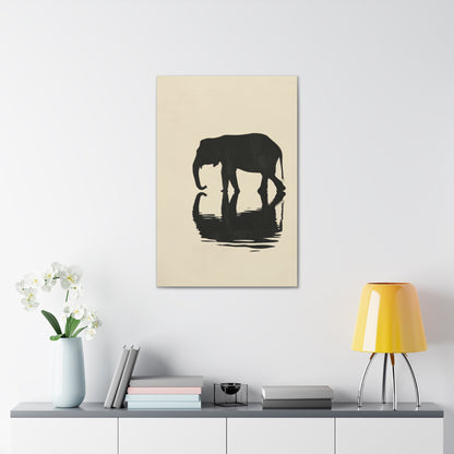 Elephant  Digital Illustration Canvas Gallery Wraps