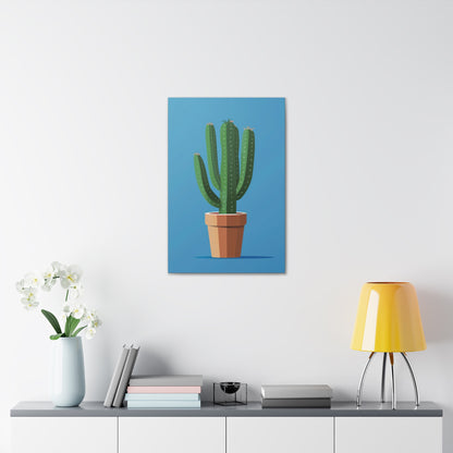 Cactus Plant - Illustration Canvas Gallery Wraps