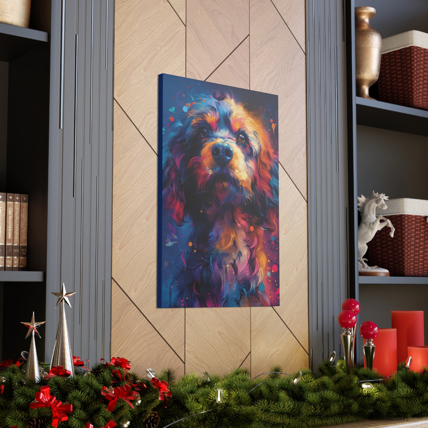 Terrier Dog - Illustration Canvas Gallery Wraps