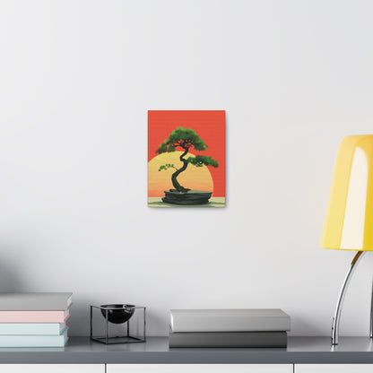 Bonsai Tree - Illustration Canvas Gallery Wraps