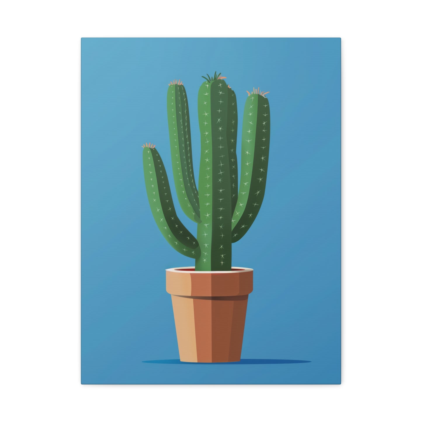 Cactus Plant - Illustration Canvas Gallery Wraps