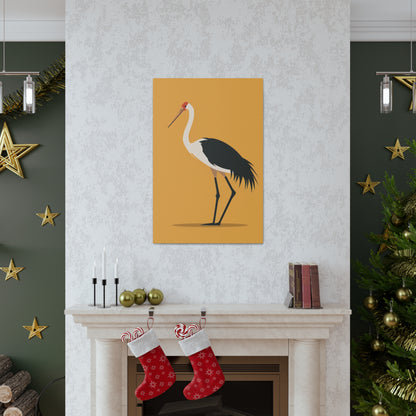 Stork Digital Illustration Canvas Gallery Wraps