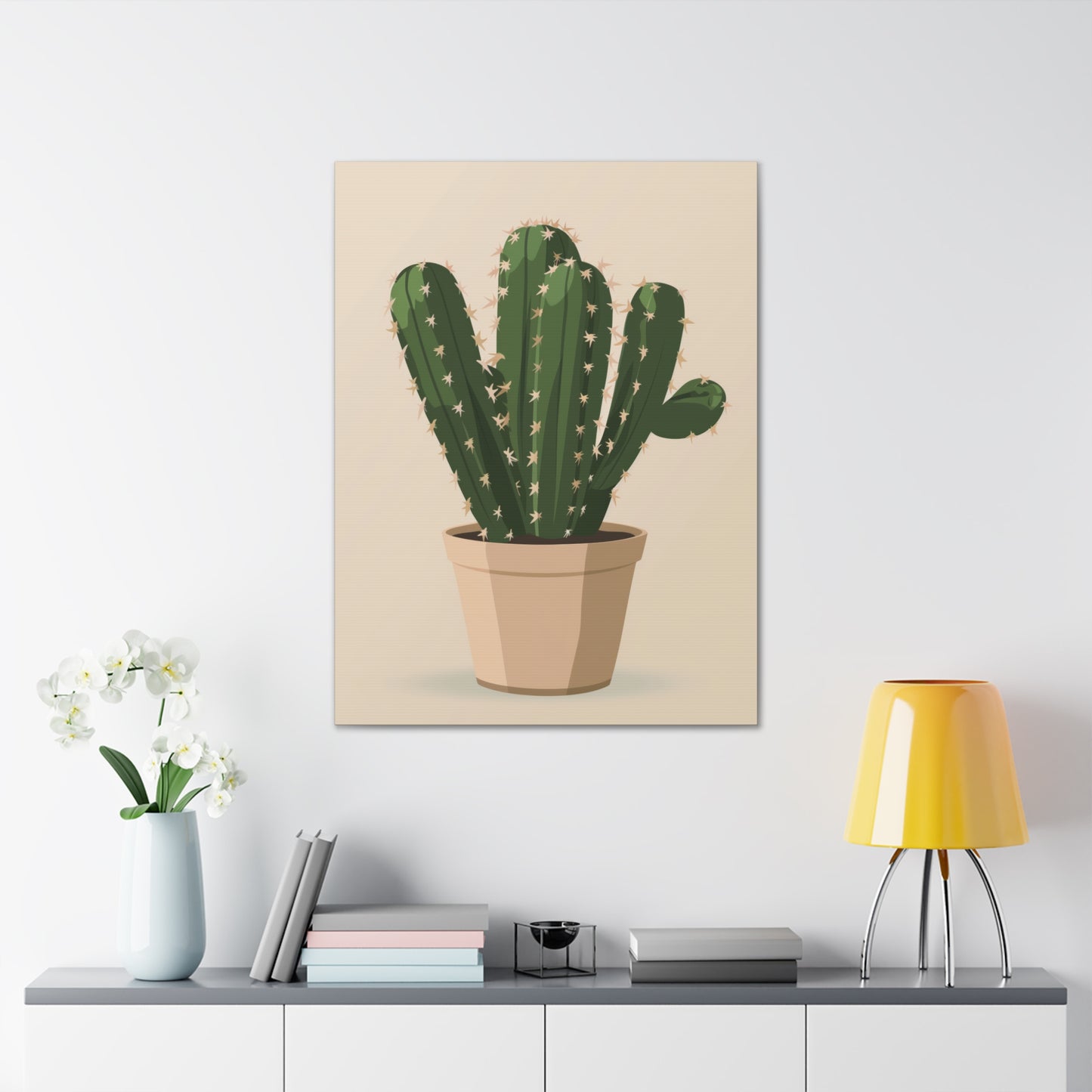 Cactus Plant - Illustration Canvas Gallery Wraps