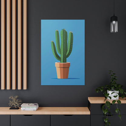 Cactus Plant - Illustration Canvas Gallery Wraps