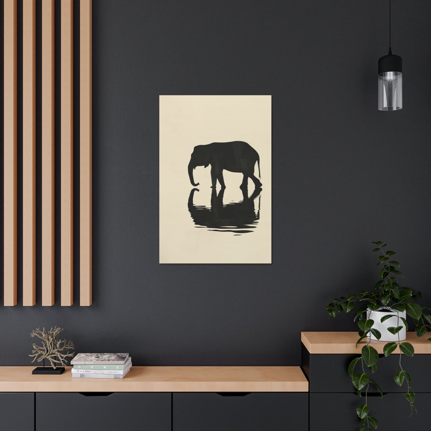 Elephant  Digital Illustration Canvas Gallery Wraps