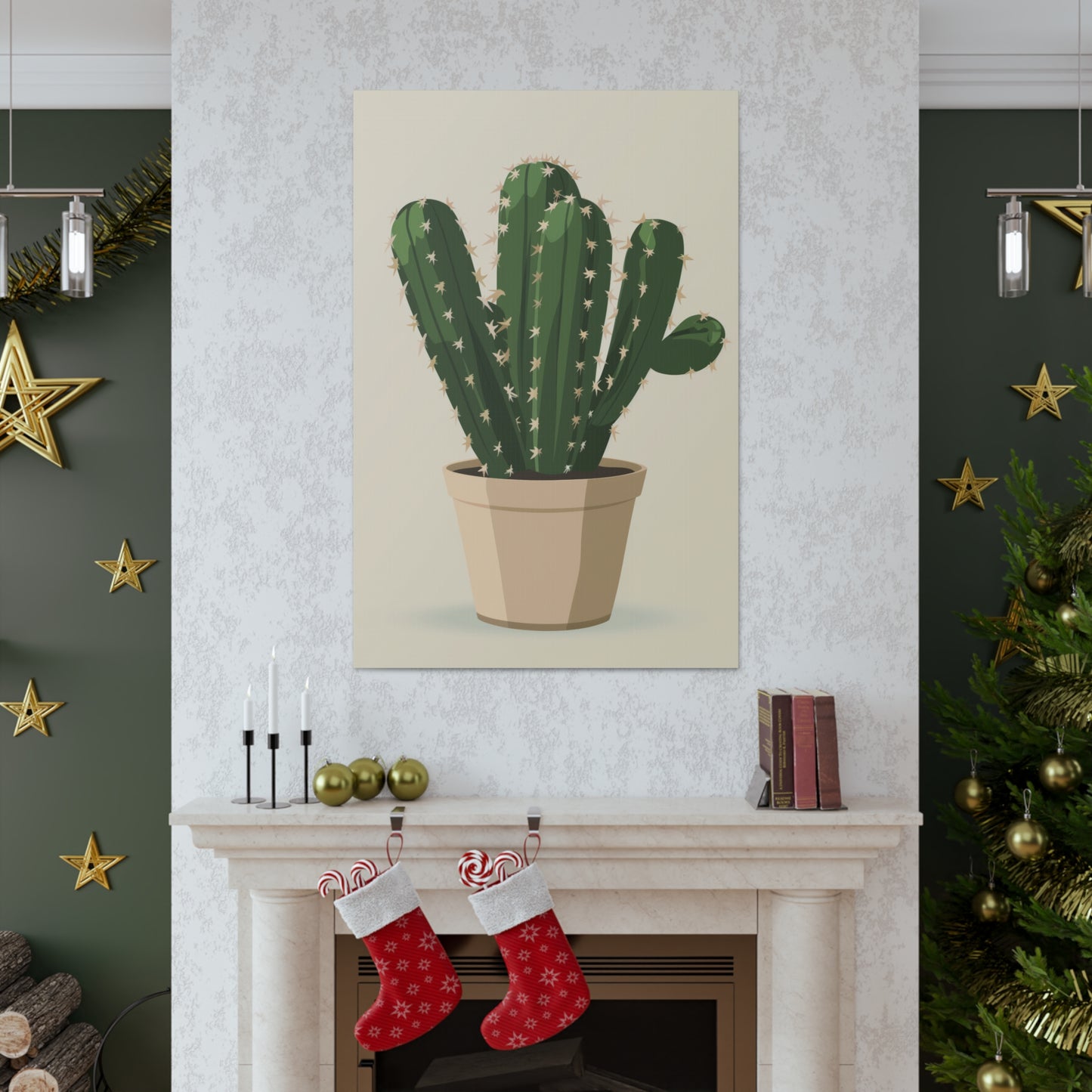 Cactus Plant - Illustration Canvas Gallery Wraps