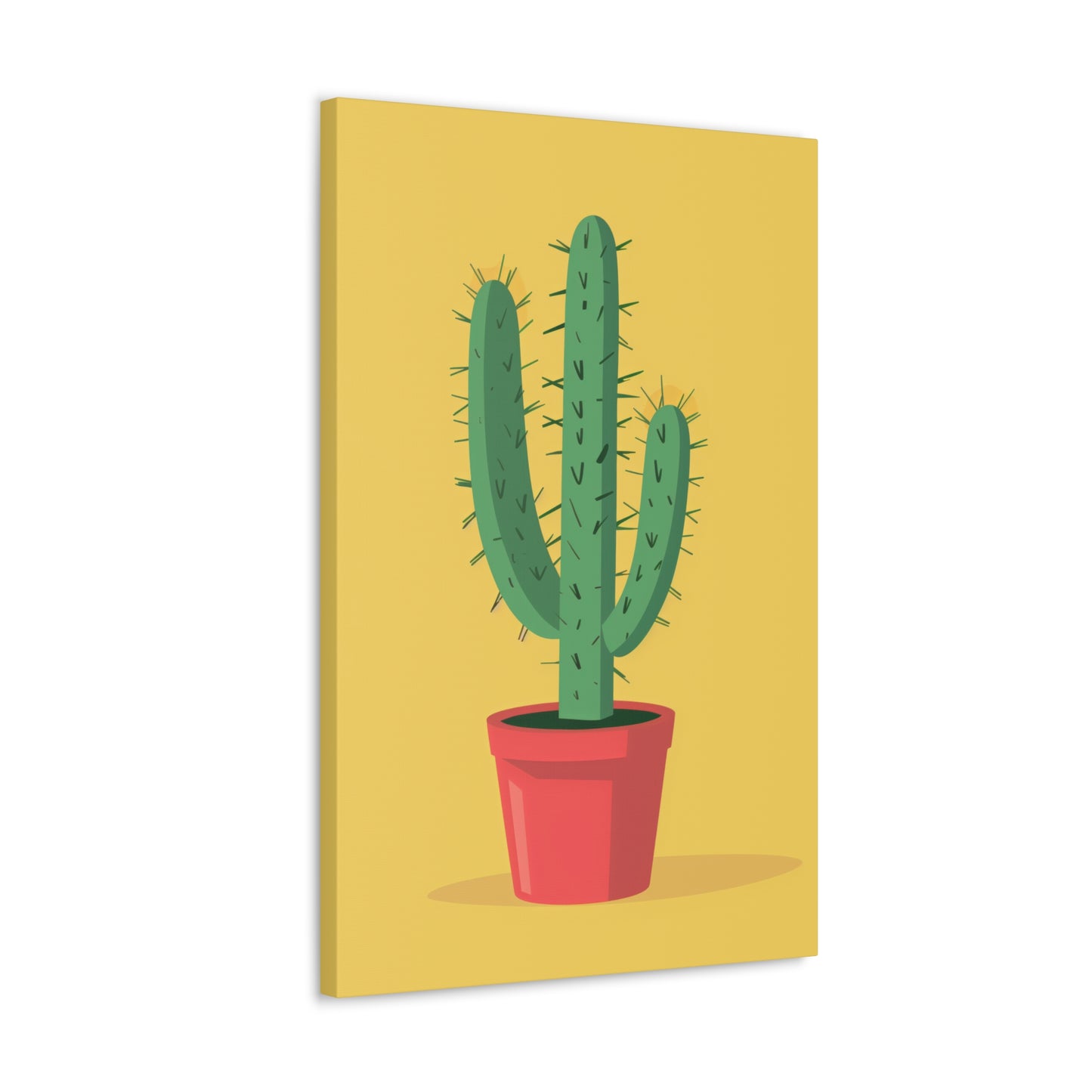 Cactus Plant - Illustration Canvas Gallery Wraps