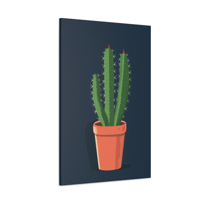 Cactus Plant - Illustration Canvas Gallery Wraps