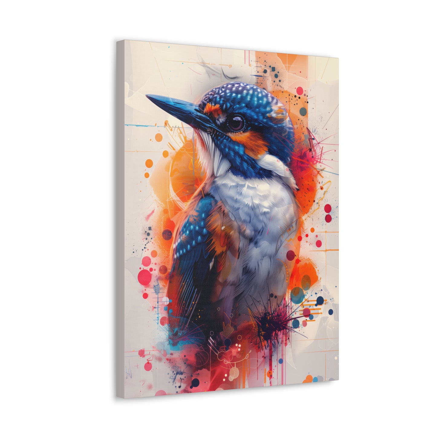 Bird - Abstract Illustration Canvas Gallery Wraps