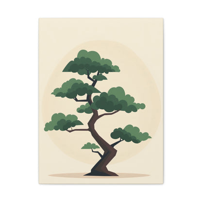 Bonsai Tree - Illustration Canvas Gallery Wraps