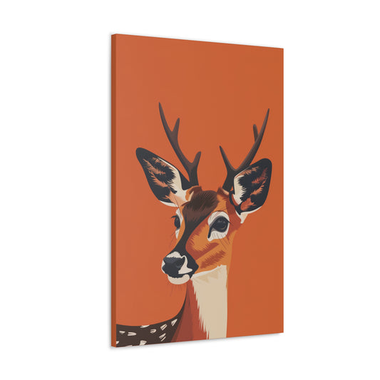 Deer Digital Illustration Canvas Gallery Wraps